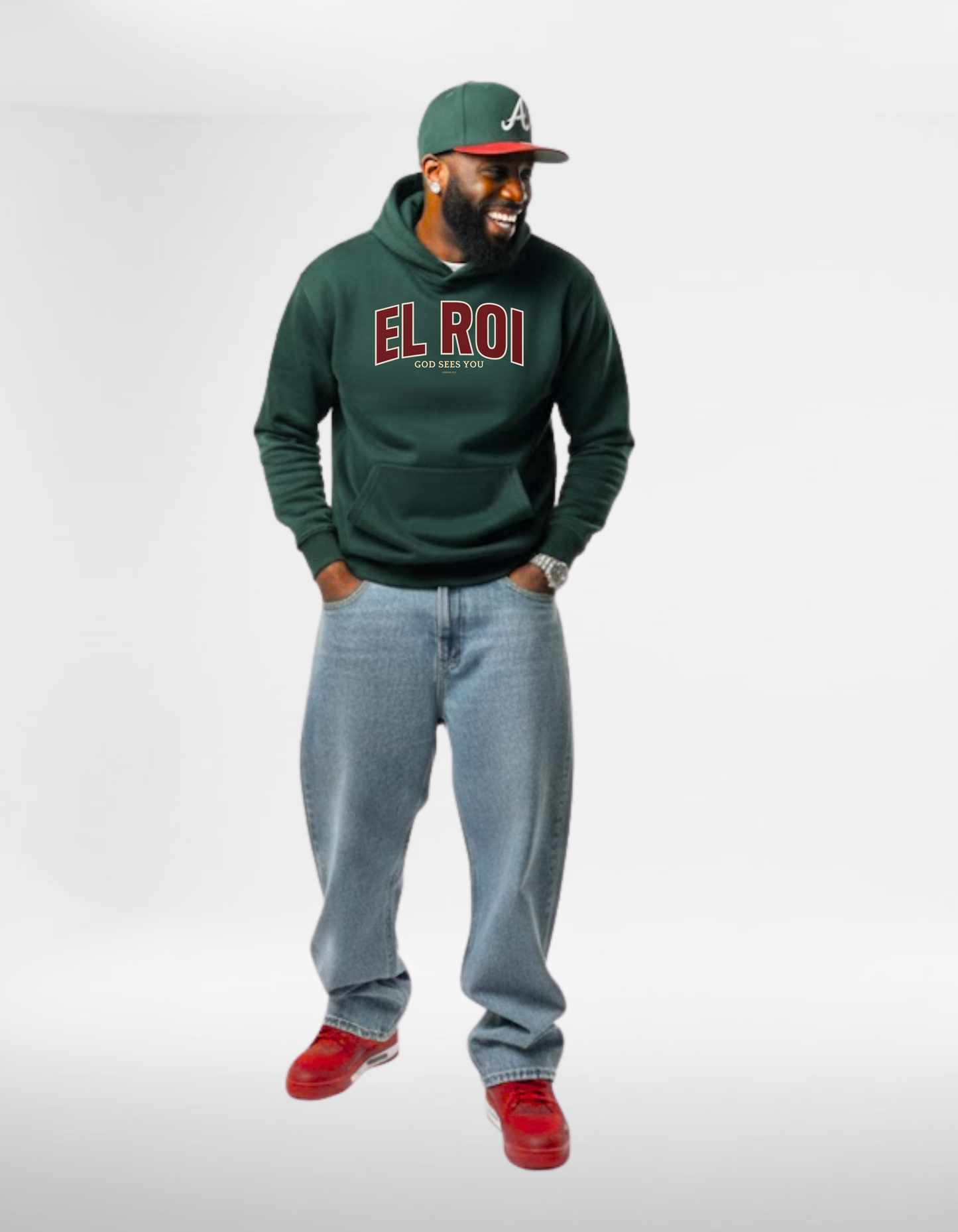 El Roi Hoodie - Christmas Dark Green