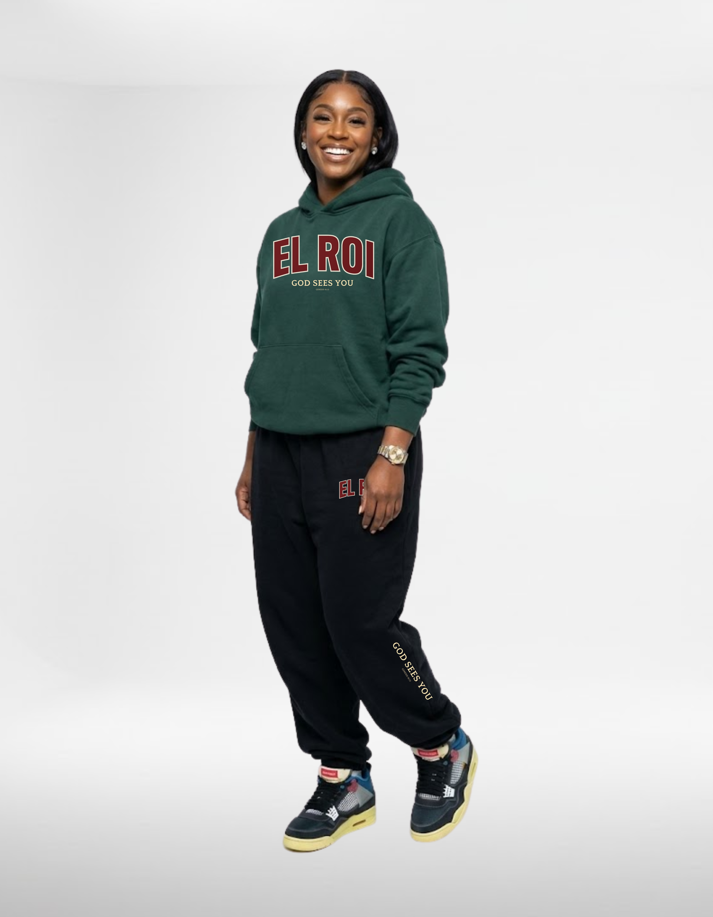 El Roi Hoodie - Christmas Dark Green