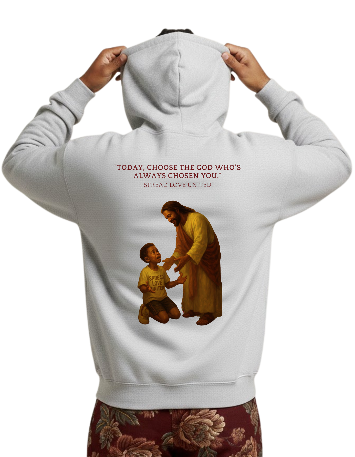 El Roi Hoodie - White Grey