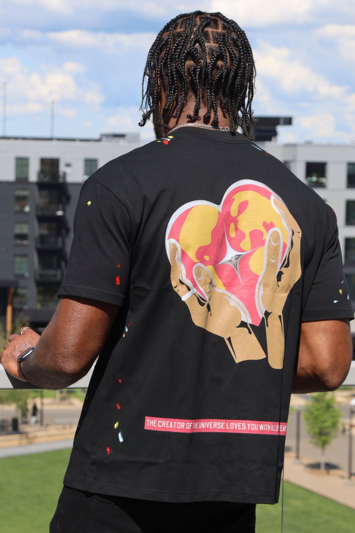 Cross My Heart Tee - "Rock"star Black